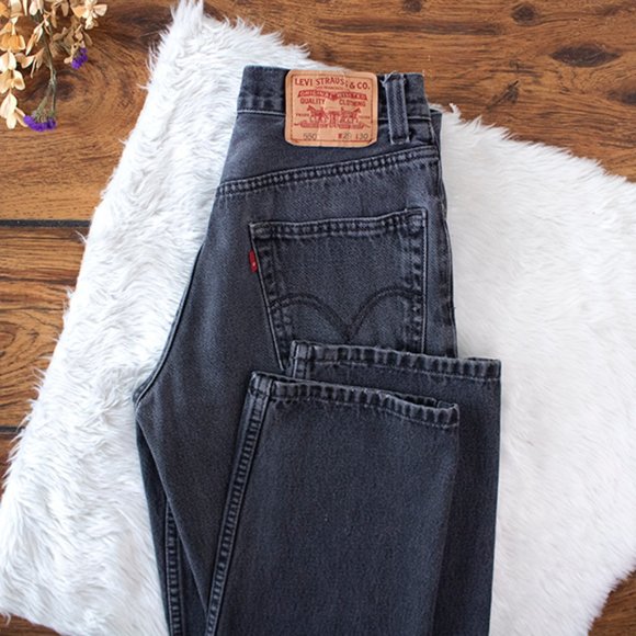 Levi's Denim - ⋆ gray black levi’s 550 classic mom jeans